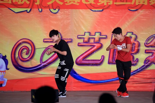 圖二 第三屆舞林高手大賽第一名獲得者闕興林、衛(wèi)家晉_conew1.jpg